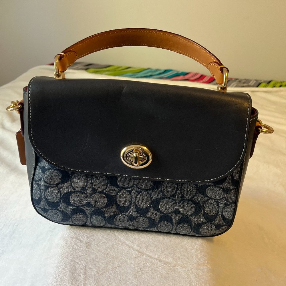 COACH Kay Crossbody In Signature Chambray - Gold/Denim Multi